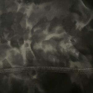 Black and Gray Tie-Dye Lululemon align 25” leggings size 8